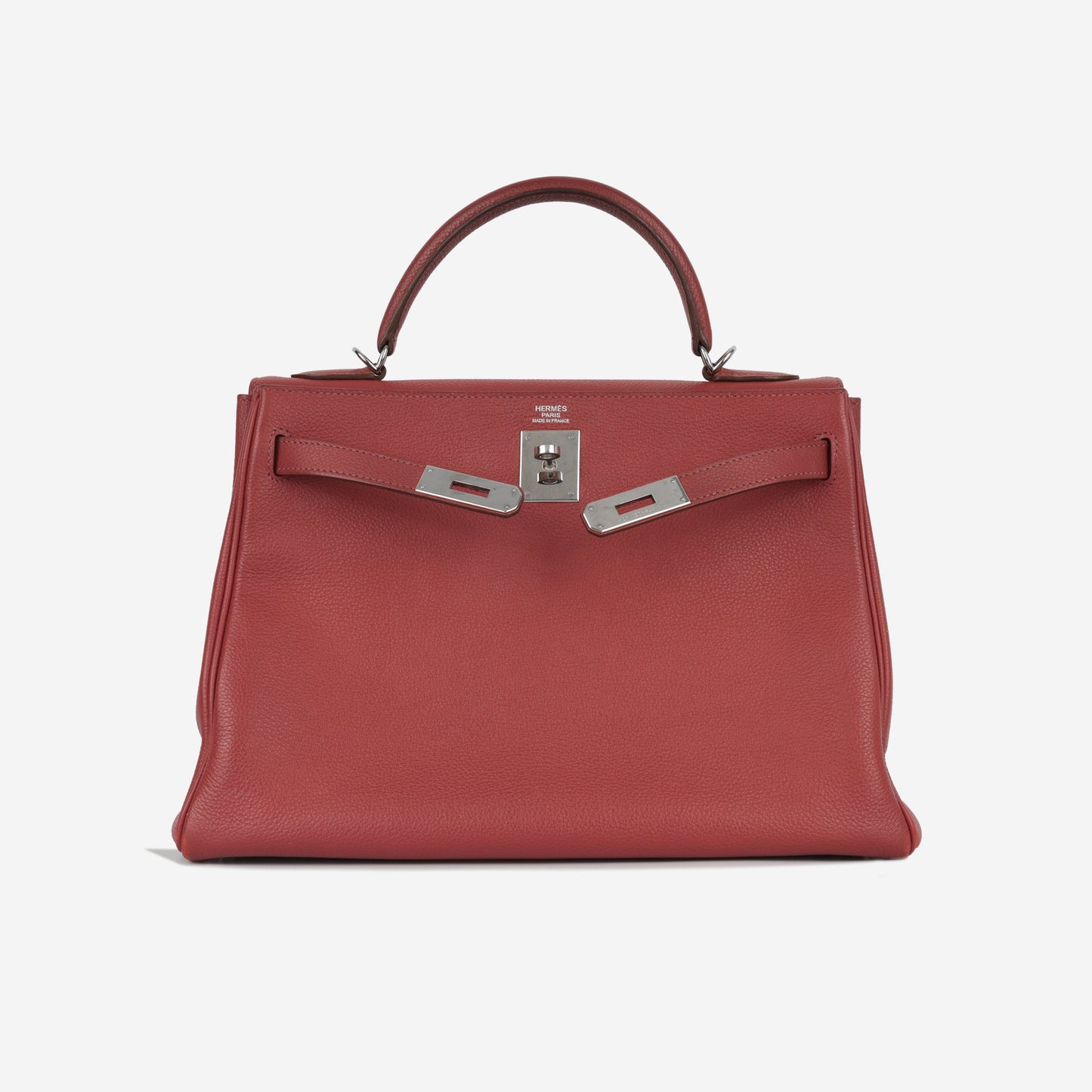 Hermès Kelly 32 - Rouge Garance Vache Liegee | Palladium Hardware