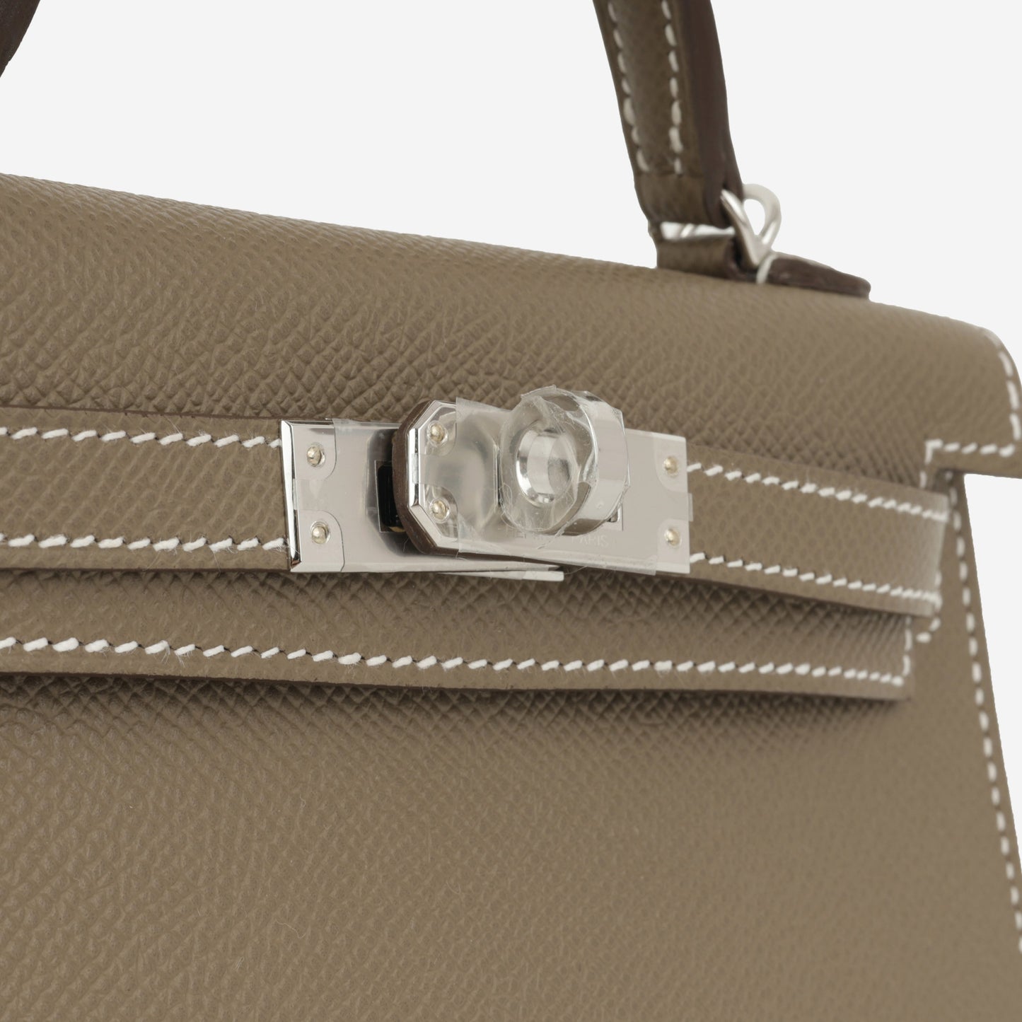Hermès Mini Kelly - Etoupe Epsom | Palladium Hardware