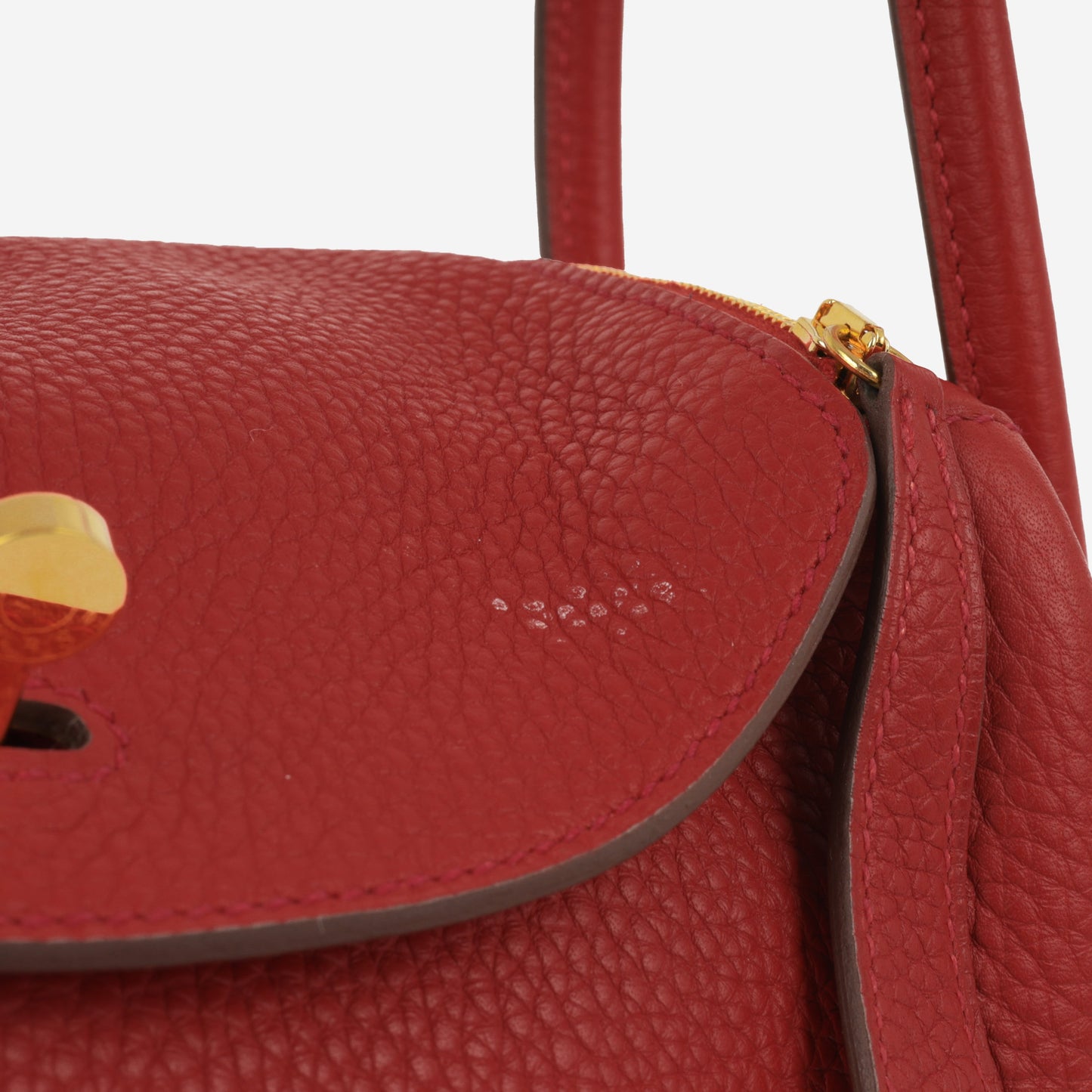 Hermès Lindy 26 - Rouge Garance Clemence | Gold Hardware