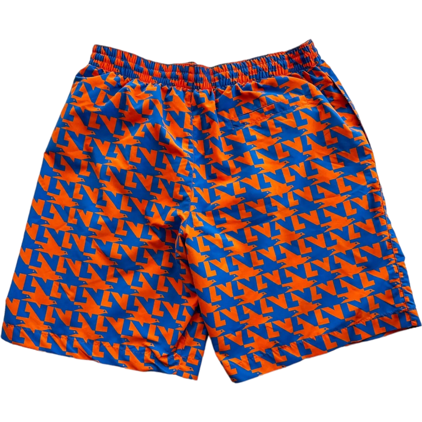 Louis Vuitton Blue & Orange Dove Print Swimshorts