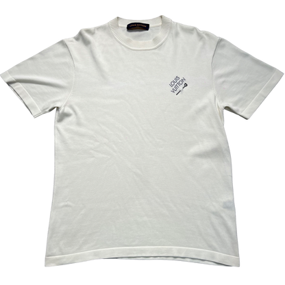 Louis Vuitton Signature Short-Sleeved T-Shirt Pin Design White