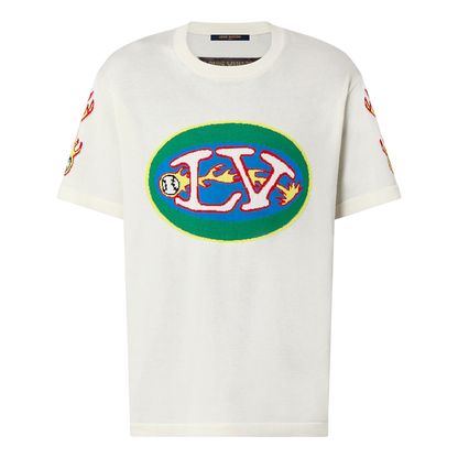 Louis Vuitton Graphic Short Sleeved Crewneck T-Shirt - White