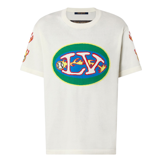 Louis Vuitton Graphic Short Sleeved Crewneck T-Shirt - White