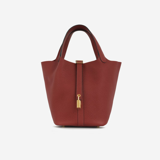 Hermès Picotin 18 - Rouge H Clemence | Gold Hardware