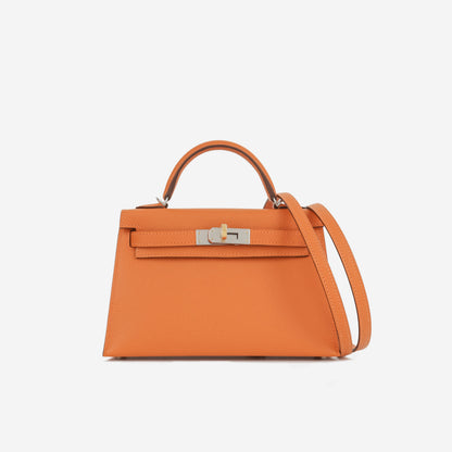 Hermès Mini Kelly - Orange Epsom | Electrum Hardware
