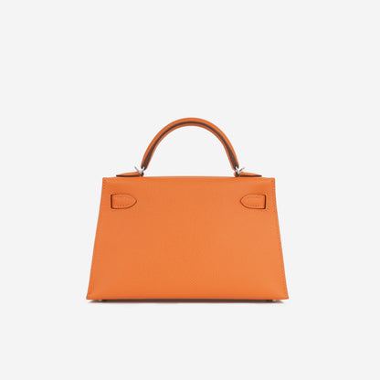 Hermès Mini Kelly - Orange Epsom | Electrum Hardware