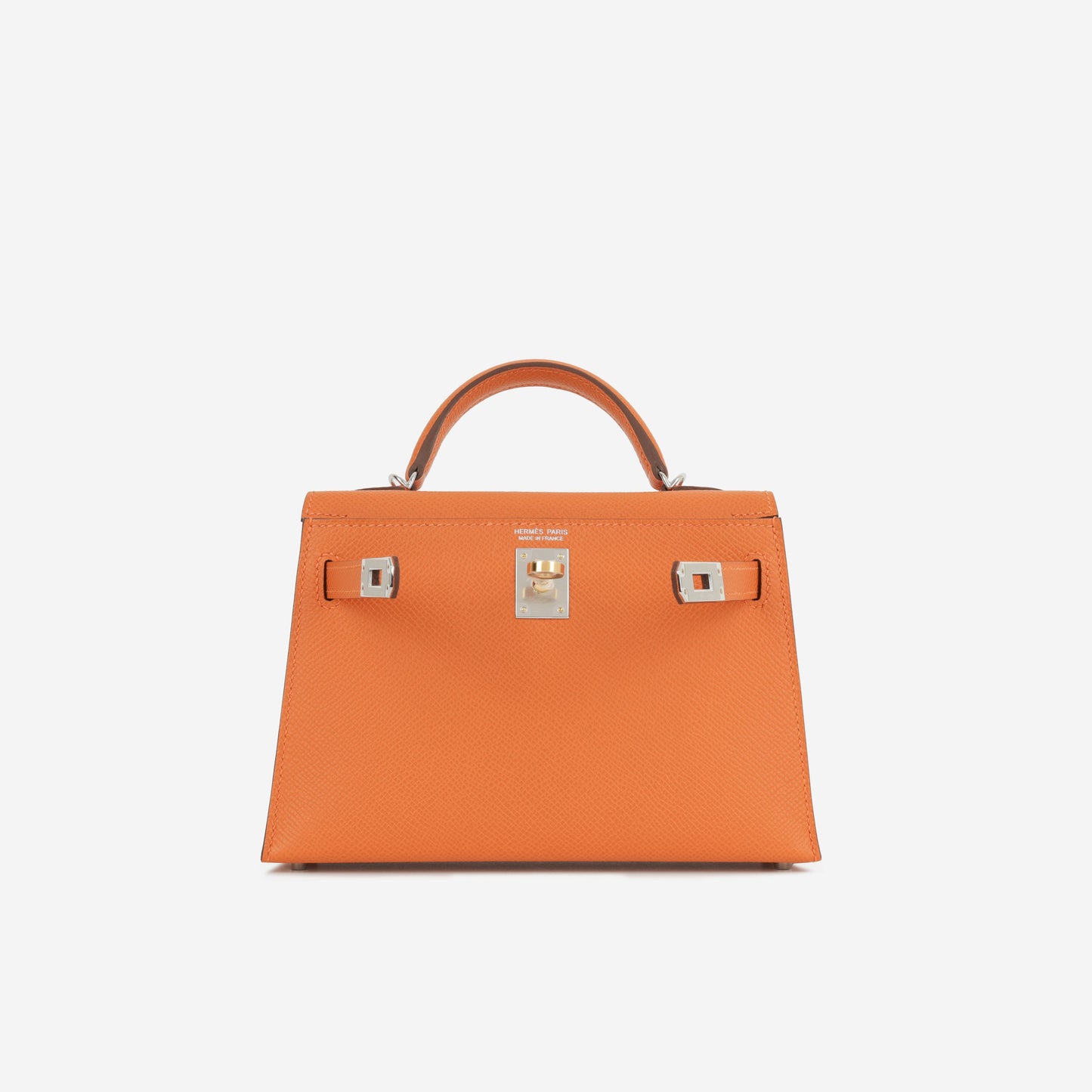 Hermès Mini Kelly - Orange Epsom | Electrum Hardware