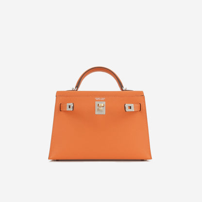 Hermès Mini Kelly - Orange Epsom | Electrum Hardware