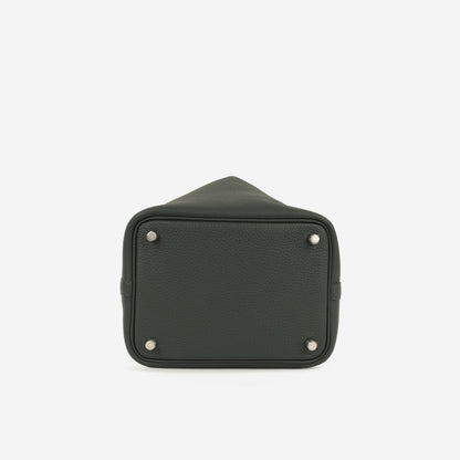 Hermès Picotin 18 Eclat - Vert Mangrove Clemence / Gris Pantin Swift | Palladium Hardware