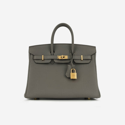 Hermès Birkin 25 - Gris Etain Togo | Gold Hardware