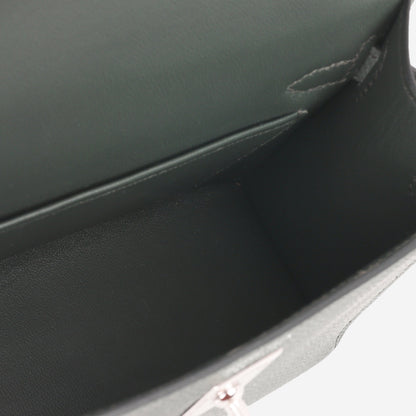 Hermès Mini Kelly - Vert Mangrove / Vert Amande / Noir