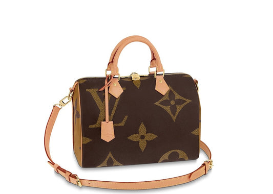 Louis Vuitton Speedy Bandouliere Monogram Giant Reverse 30 Brown