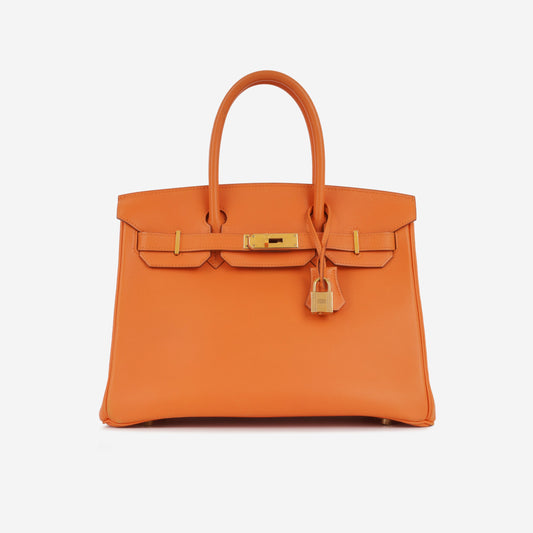 Hermès Vintage Birkin 30 - Orange Gulliver | Gold Hardware