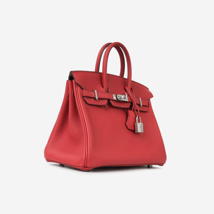 Hermès Birkin 25 - Rouge Piment Swift | Palladium Hardware