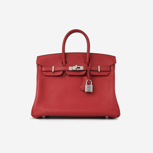 Hermès Birkin 25 - Rouge Piment Swift | Palladium Hardware