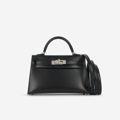 Hermès Mini Kelly - Noir Box Calf