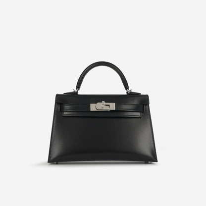 Hermès Mini Kelly - Noir Box Calf