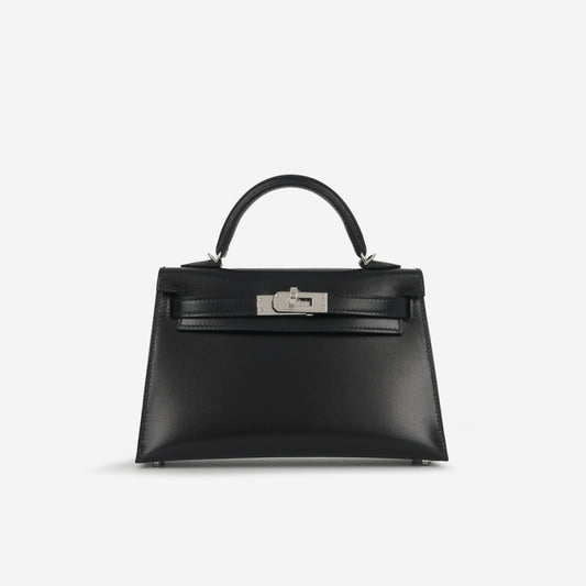 Hermès Mini Kelly - Noir Box Calf