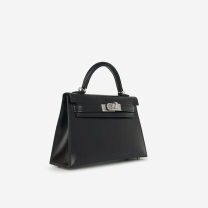 Hermès Mini Kelly - Noir Box Calf