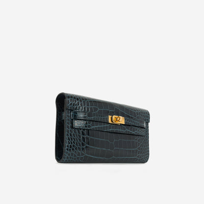 Kelly To Go Vert Rousseau Alligator Mississipiensis
