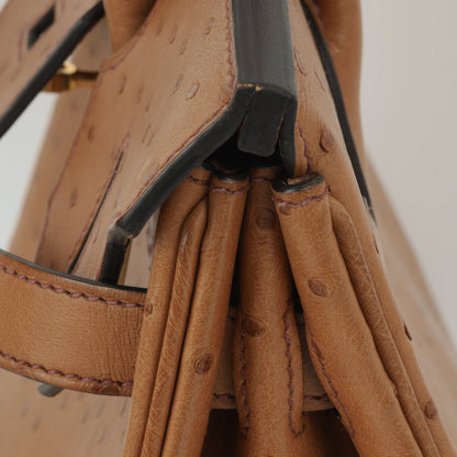 Hermès Birkin 30 - Cognac Ostich | Gold Hardware