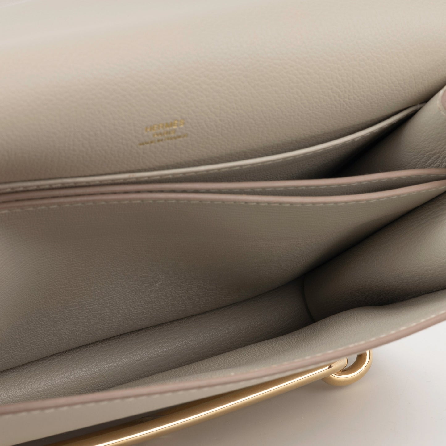 Hermès Roulis 23 - Beton Evercolor | Gold Hardware