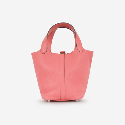 Hermès Picotin 18 - Rose Azalee Clemence | Palladium Hardware