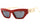 Versace Rectangle Sunglasses Red/Dark Grey