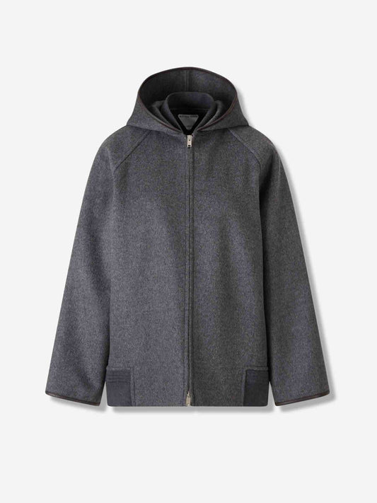 Bottega Veneta Short Hooded Coat