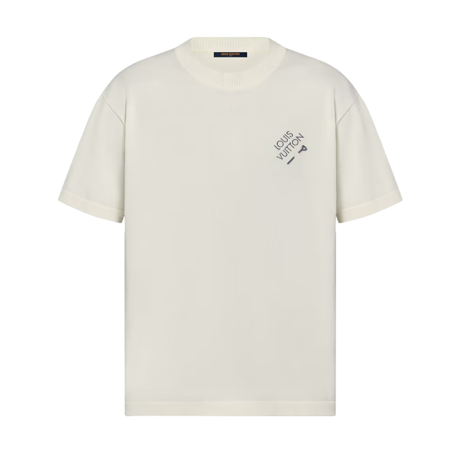 Louis Vuitton Signature Short-Sleeved T-Shirt Pin Design White