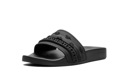 Amiri Bandana Moulded Slides Black Black